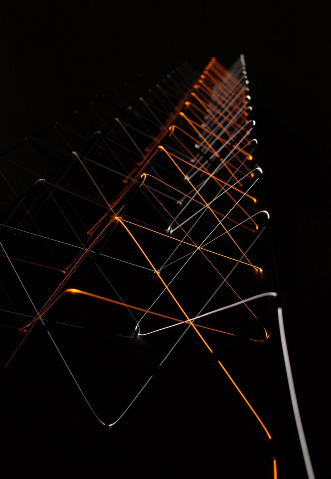 WEAVING THE LIGHT, Panasonic. Installation by Nao Tamura.