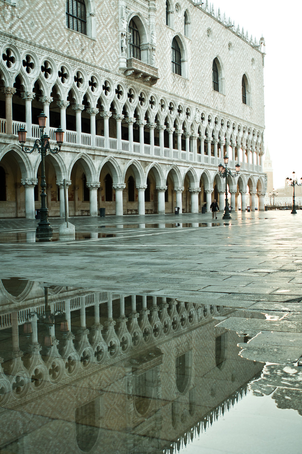 FLUID, WonderGlass. Design by Nao Tamura. | Venice after rain—water holding the city still. Where the series begins.